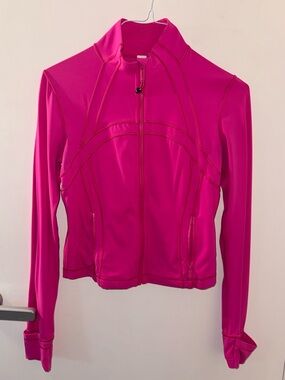 Lululemon Define Cropped Jacket Sonic Pink Size 8